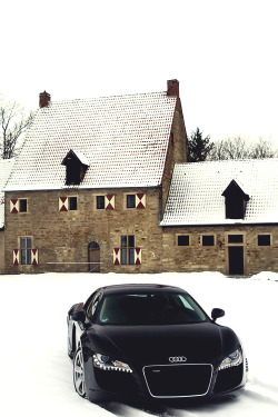 mistergoodlife:  R8 playing in the snow -