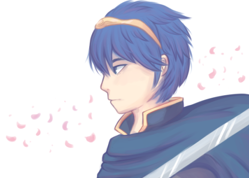 wip of a marth print!!! 