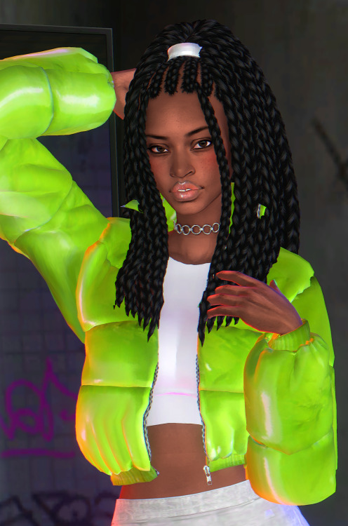 90s-Inspired Lookbook (Part 1/?)1. Hair | Choker | Jacket | Pants | Shoes | Nails | Eyeliner (Gillia