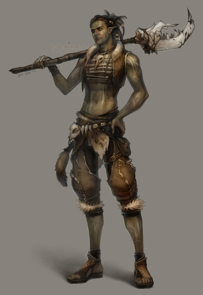 elfslavewatdo:  &ldquo;Tribal Warrior&rdquo; [Artist: ~len-yan] 