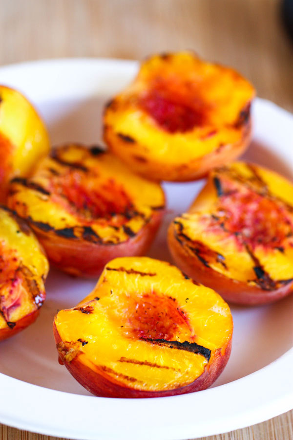 pbs-food:  Grilled Peach Salsa recipe from PBS Food