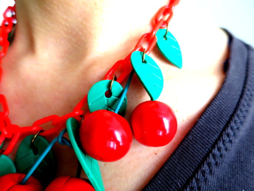 Red Cherry Necklace by  Anita, MelodyODesignsThis was actually one of my very first Etsy purchases w