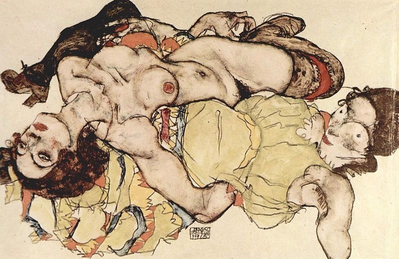 shortblak:  Some of the best known incredible intense work of Austrian painter Egon