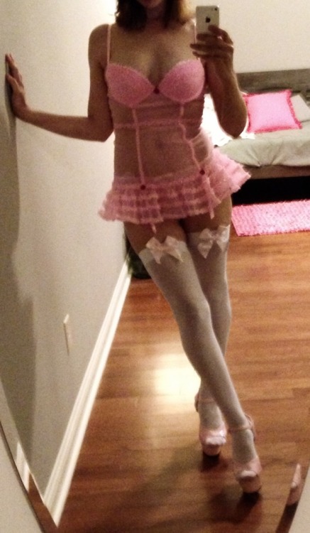 loosergooner:  theperfectfuckdoll:  Good morning. This was my bimbo fuckdoll outfit from last night. How much of a little suck and fuck bimbo do you think I was for the guy I JUST met on Craigslist?  Damn. I hope he was rough. 