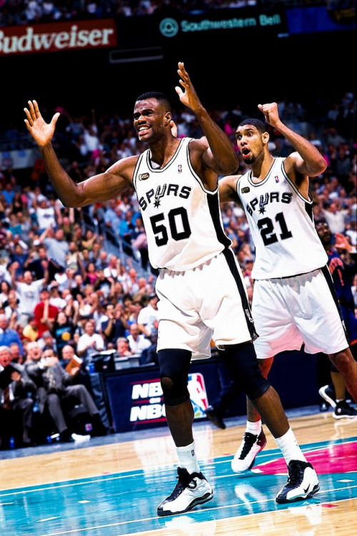 David Robinson and Tim Duncan 1999 NBA Finals