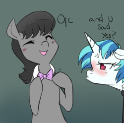 vinyl-and-octavia-in-romance:  (( just wait for the cuteness overload))   &gt;w&lt;