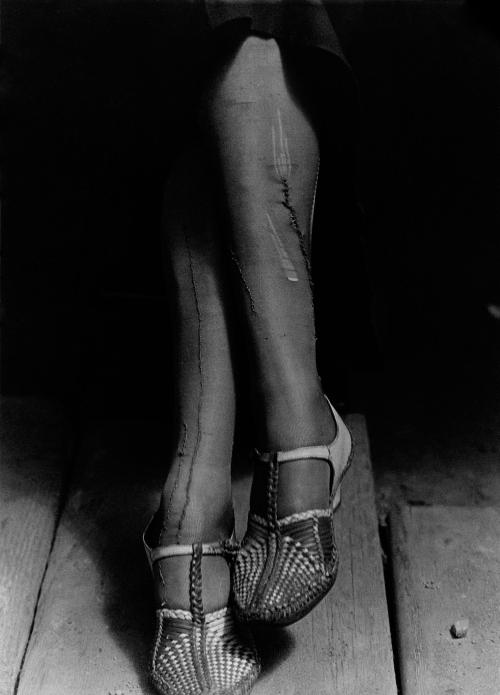 snowce: Dorothea Lange, A Sign of the Times - Depression - Mended Stockings - Stenographer, San Fran