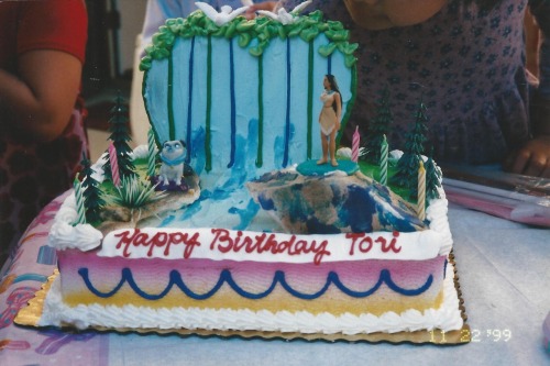 My awesome birthday cake when I turned 6, Pocahontas style!