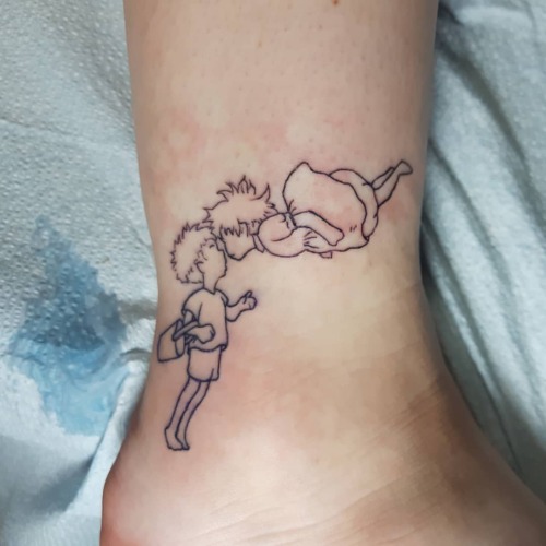 #tiny #simple #fineline #studioghibli #ponyo #tattoo by #femaletattooartist #femaletattooer #angelma