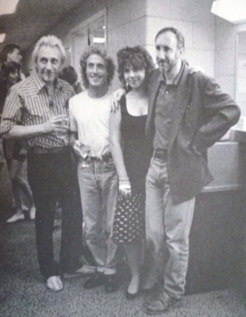 John Entwistle, Roger Daltrey And Pete Townshend With Keith Moon’s Daughter, Mandy