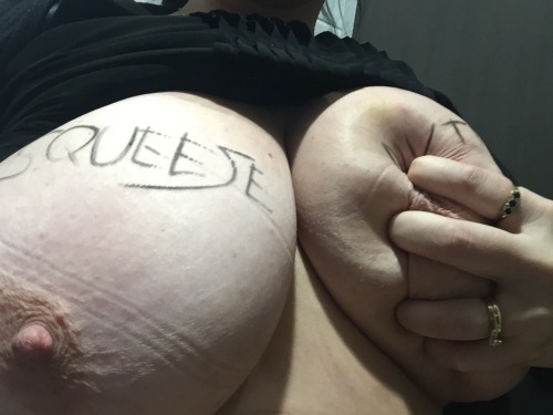 Porn Pics readmytits:  Squeeze my tits
