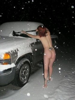 nandothecat666:  Once she has finished she can clear the driveway. 