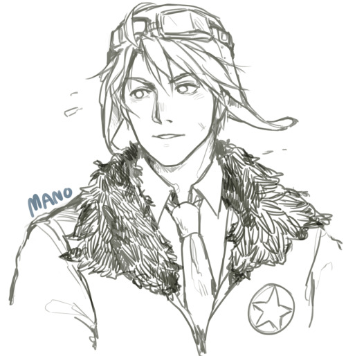 mano-manu:Check out my Instagram for the art processI just wanted to draw pilot!Alfred but then