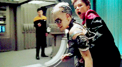 carlithiel: SEVEN: Irrelevant! Take me back to the Borg. JANEWAY: I can’t do that.
