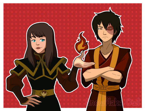 Commission for @blaisenon I really have fun drawing in the ATLA style!