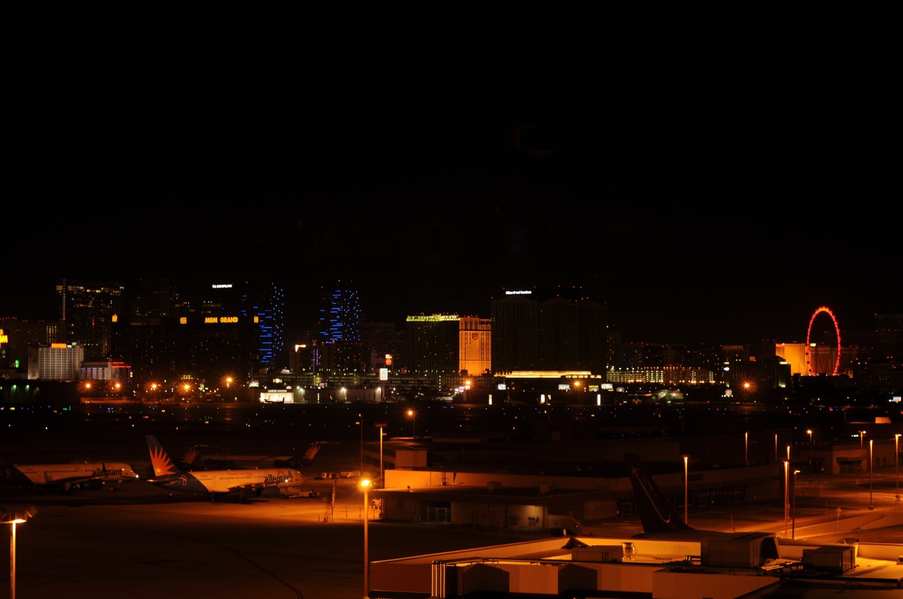 Vegas from one of the parking garages at McCarran air port. Top is as usual and the