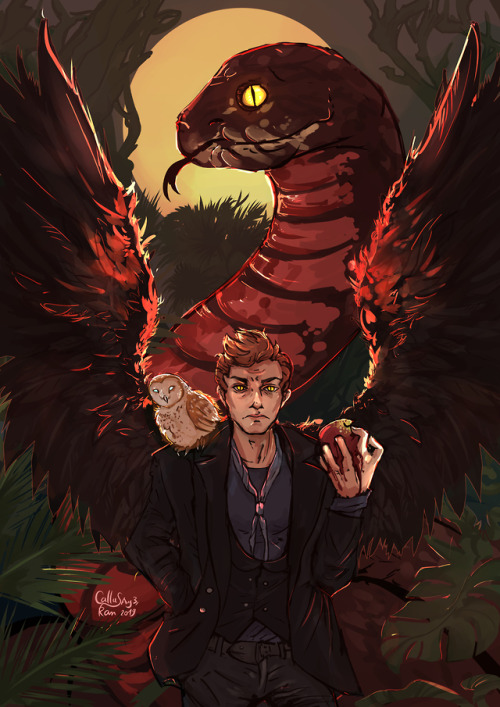 ran196242:Static version + details of the ineffable husbands and their true forms.Drawing and doing 
