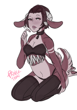 princetoxi:  This my new monstergirl bby,