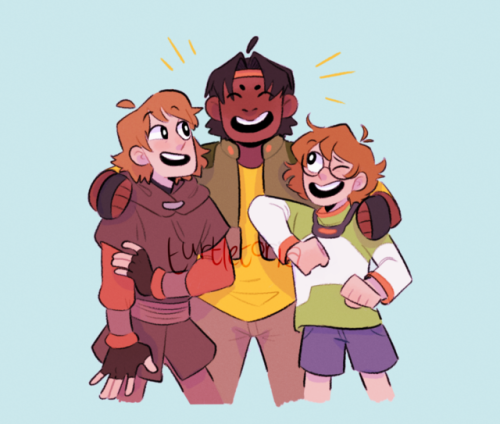 turtletoria-art:the holts… and hunk!