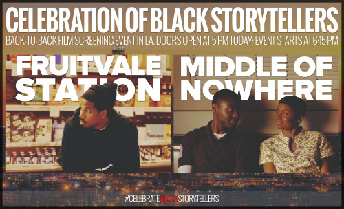 EXCITING:Our CELEBRATION OF BLACK STORYTELLERS Film Series Event starts in only a fewhours! Due to t