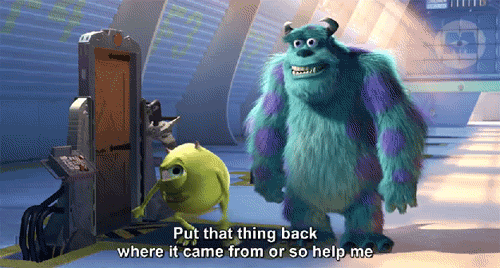 elpheltgamerchickvalentine:This is how I currently feel about Goofy in the monsters Inc universe.