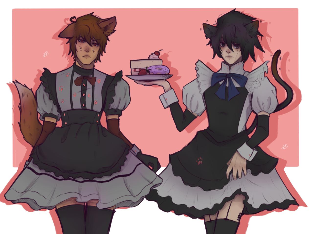 ZJ — Wanted to draw the gnc boys in maid outfits I'm...