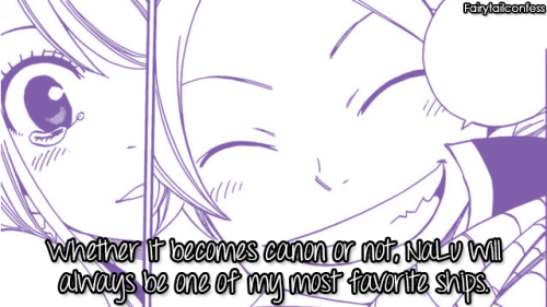  Whether it becomes canon or not, NaLu will always be one of my most favorite ships. Fanservice asid