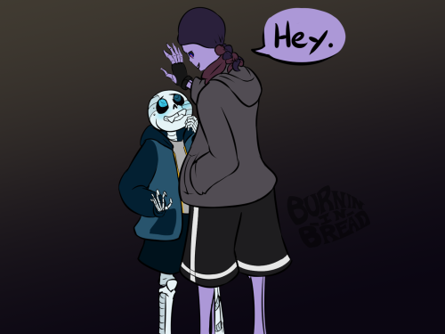  Originally 2021-02-07Crag hitting on a Sans OC, Cycber.