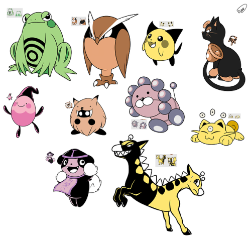 zieghost: Okay I LOVE a lot of the beta pokémon that were leaked from the Pokémon Gold Space World d