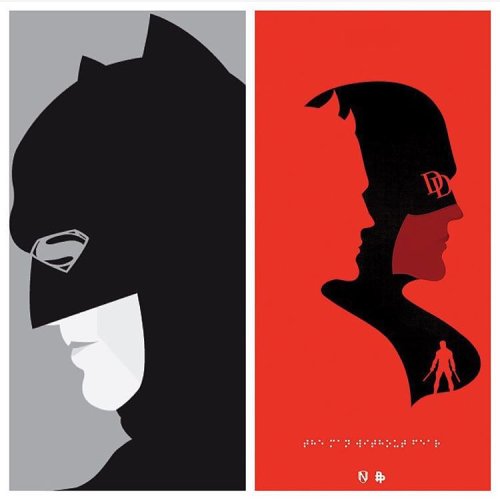 mrneedle:  Enter Code: SUMMER at checkout to get 2 Prints for the price of 1 needledesign.bigcartel.com Free Delivery Worldwide #batmanvsSuperman #daredevil