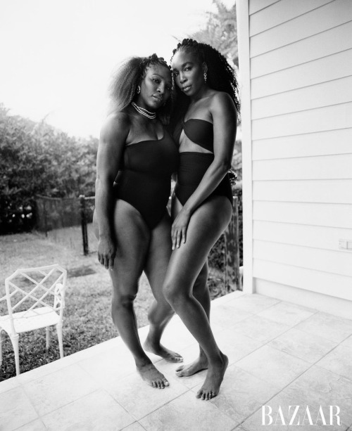 deadthehype:  Serena Williams & Venus Williams in Harper’s Bazaar magazine March 2022 issue photographed by Renell Medrano
