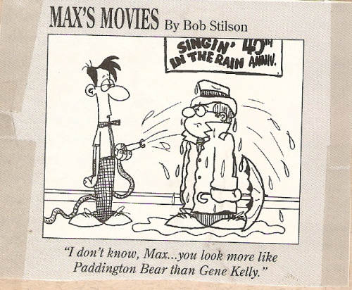  “Max’s Movies” by Bob Stilson was a comic that appeared in one of the video store magaz