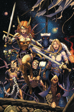 bear1na:Asgardians of the Galaxy #1 by Dale Keown, variant covers by Humberto Ramos, Cliff Chiang and Skottie Young *