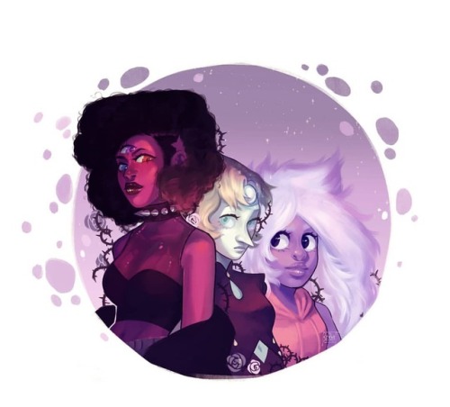 Garnet, Pearl and Amethyst fan art ___________________________________ #stevenuniverse #su #garnet #