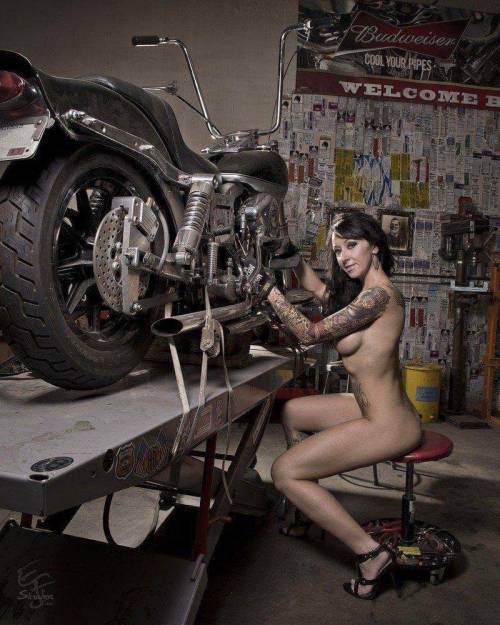 hotrodzandpinups:   Biker Babe Wednesdays @ HRP  