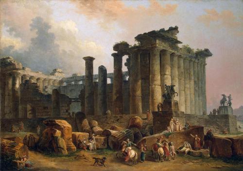 Ruins of a Doric Temple, Hubert Robert, 1783