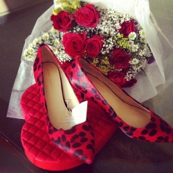 My Valentines Day Gift!! 😍😍😍😍 Love Itttttt!!! Red Leopard Print Heels