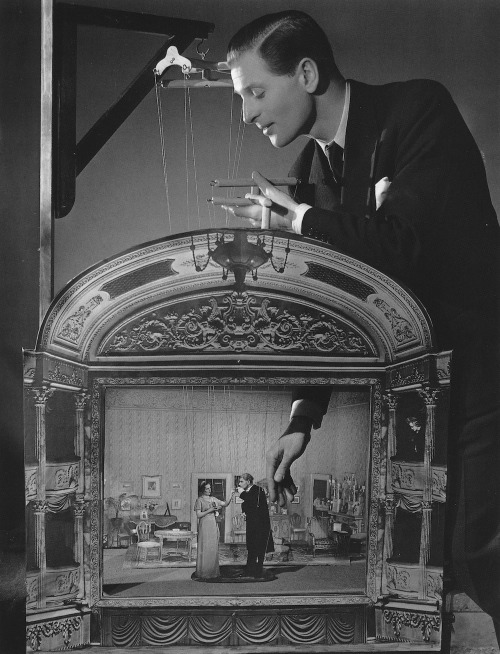 idlesuperstar: ‘Binkie Pulls The Strings’ by Angus McBean for The Tatler, 1947 Hugh ‘Binkie’ Beaumo