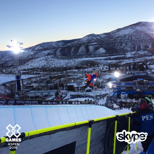 The X Games are turning things upside down here in Aspen. Join us by adding XGames2016 on Skype for 