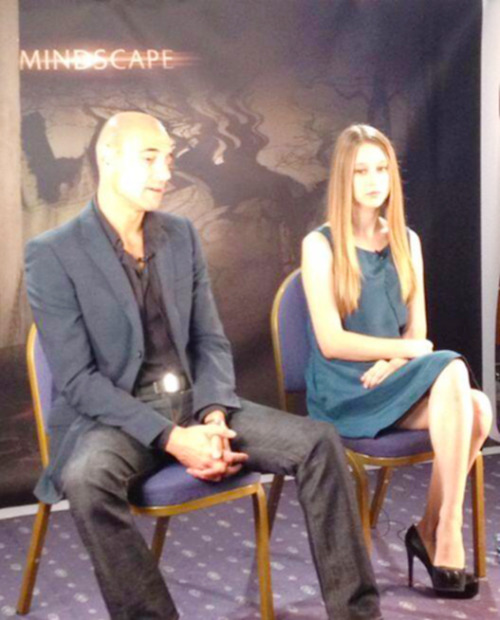 tfarmiga:  Taissa Farmiga and Mark Strong talking about Mindscape 