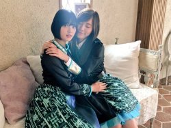 techiko:  Hirate-chan with Jurina-san  From