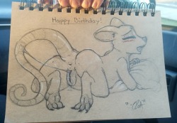 A small birthday present that I drew today