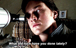 brucebanners:Hey, we can’t shoot a dead woman! She might be somebody’s mom.James McAvoy in Wanted (2