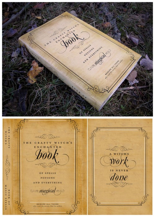 DIY Witch Spell Book Printable from Chicabug. The Crafty Witch’s Enchanted Book of Spells Potions an