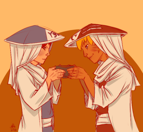 maura-labingi:‘when youre hokage lets get married drink from a sake cup together’the time has 