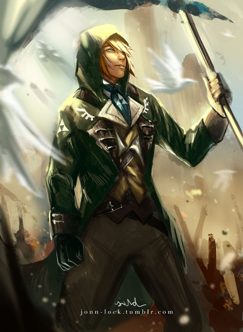 jonn-lock: Did these for fun! Another Legend of Zelda and Assassin’s Creed crossover. I just put Link in Assassin’s Creed Rogue and Unity attire because I liked their design, nothing much. 