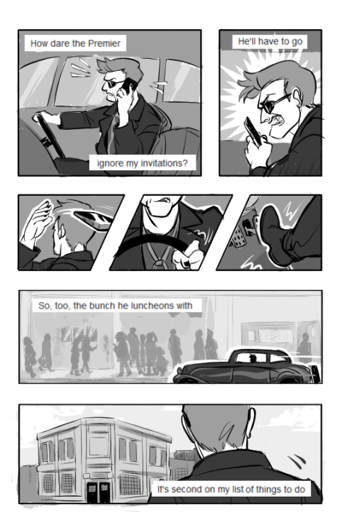 queerdraws: “Starlings” - Elbow.  Ineffable Husbands comic. (¼)(Part 1)Take 