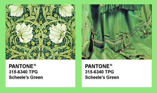 HISTORY IN COLORScheele&rsquo;s GreenRGB: (71, 136, 0) Closest Pantone match: 315-6340 TPG Inven