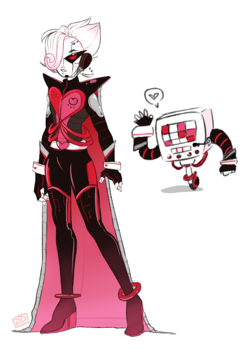 dersedingles:  a fusion between lil hal and mettaton, named Hellaton. forgive me for i have sinned with these hands 