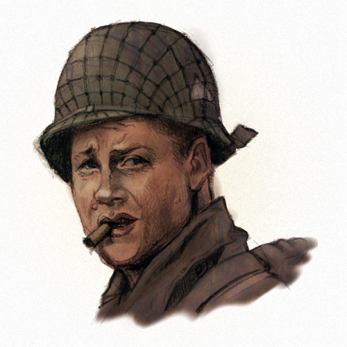 gindrawings: Band of Brothers portraits pencil and photoshop part one | part two